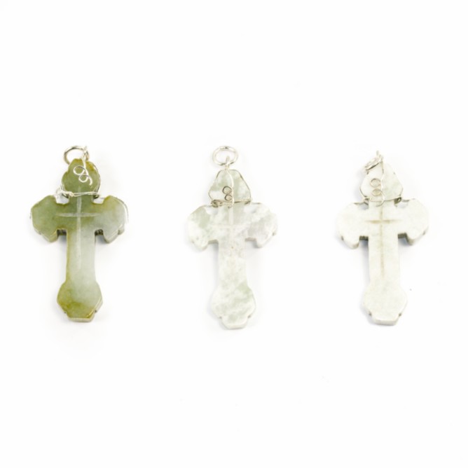 Amulett Kreuz Jade (3-5 cm) unter Schmuck - Gl?cksanh?nger - Talismane und Amulette