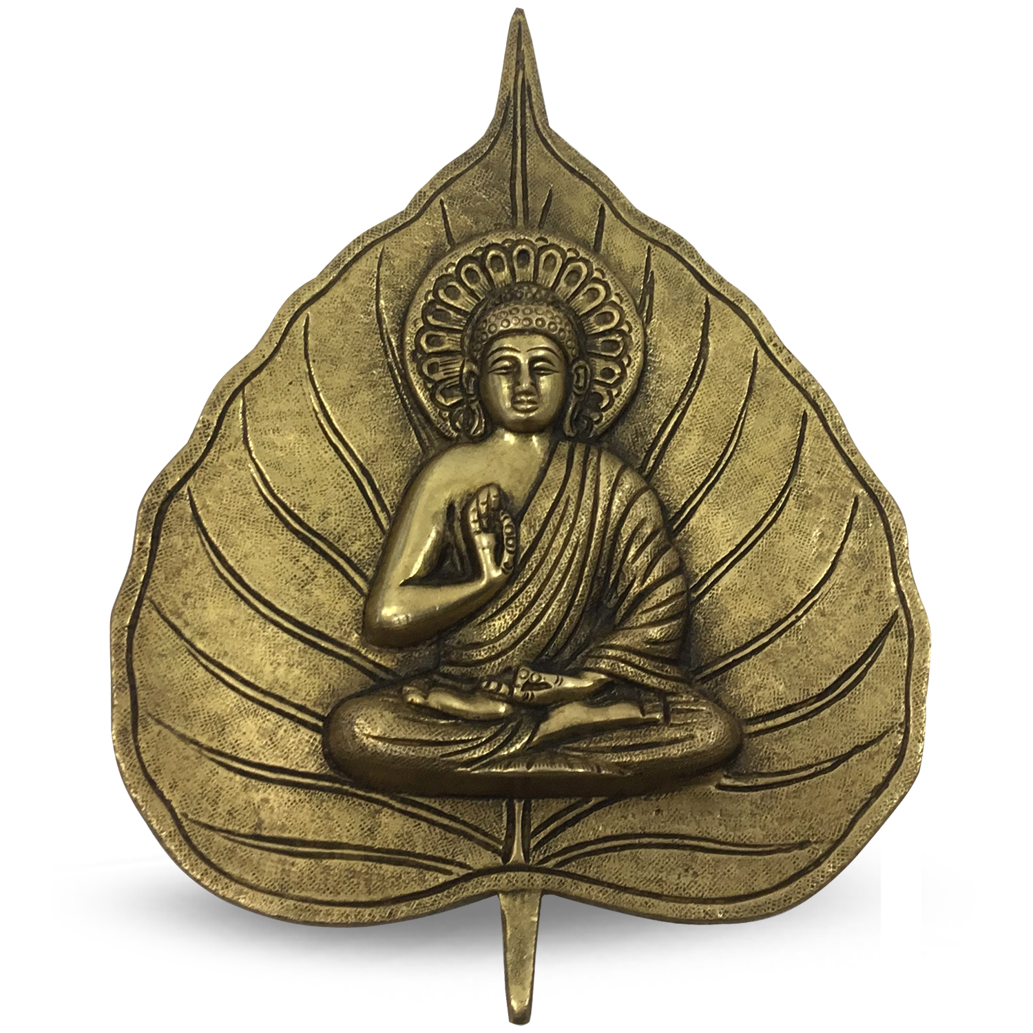 Buddha auf Blatt (22 x 16 cm)