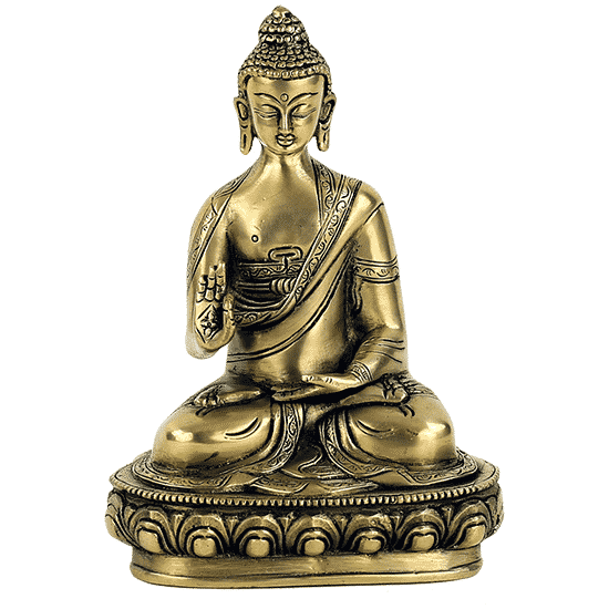 Buddha Mudra der Lehre einfarbig - 20 cm