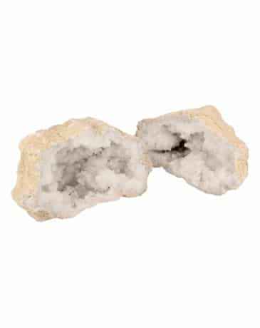 Edelstein Bergkristall Geode Paar (16-20 cm) unter Edelsteine & Mineralien - Edelstein Arten - Geoden
