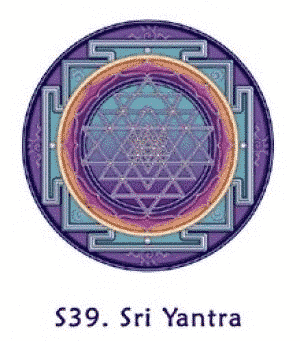 Fensterbild Sri Yantra