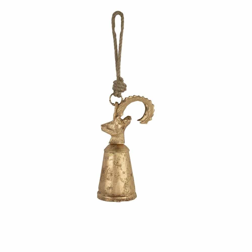 Goldene Glocke Steinbock (16 cm)