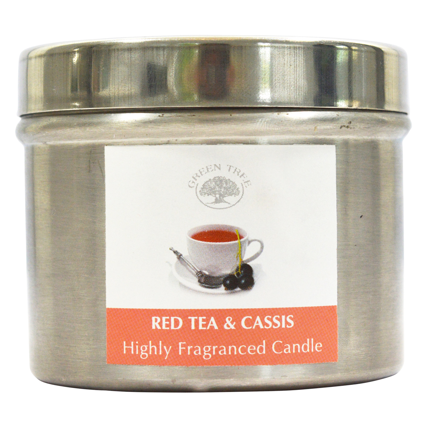 Green Tree Duftkerze Roter Tee und Cassis (150 Gramm)
