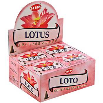 HEM R-ucherkegel Lotus (12 Packungen mit 10 Kegeln)