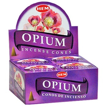 HEM R-ucherkegel Opium (12 Packungen mit 10 Kegeln)