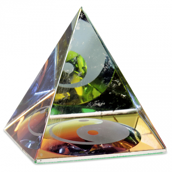 Kristall Pyramide Yin Yang - 6 cm unter Home & Living - Dekoration & Atmosph?re