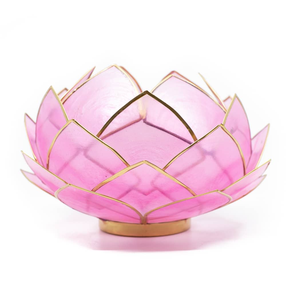 Lotus Atmosph-risches Licht Rosa Goldrand - Gro- unter Home & Living - Stimmungslichter - Stimmungslichter Lotus