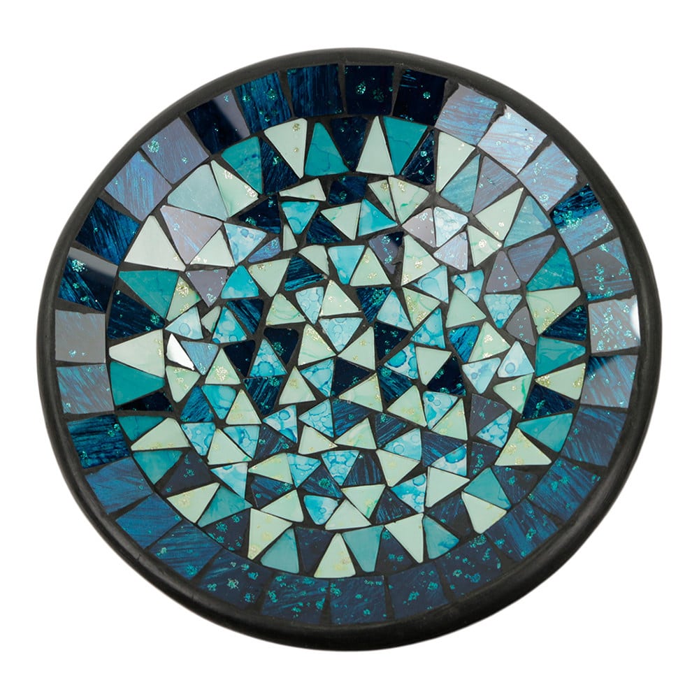 Mosaik-Schale Dunkel- und Hellblau (21 cm)