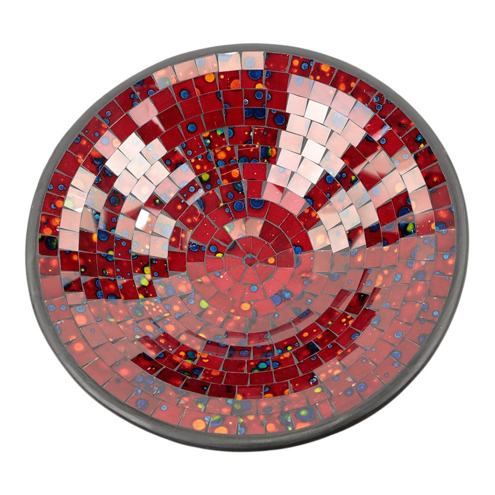 Mosaik-Schale Rot Mix (38 cm) unter Wellness - Essen & Trinken - Fair Trade Sch?lchen