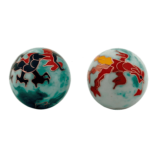 Qigongkugeln Drache und Phoenix - 3 cm