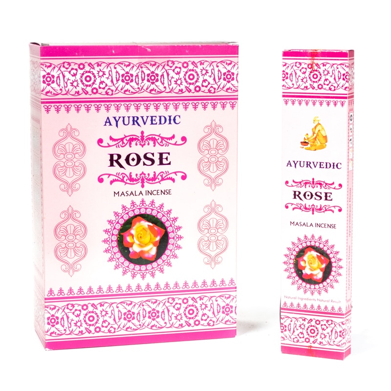 Raucherst-bchen Ayurvedisches Masala Rose (12 Verpackungen mit 15 R-ucherst-bchen)