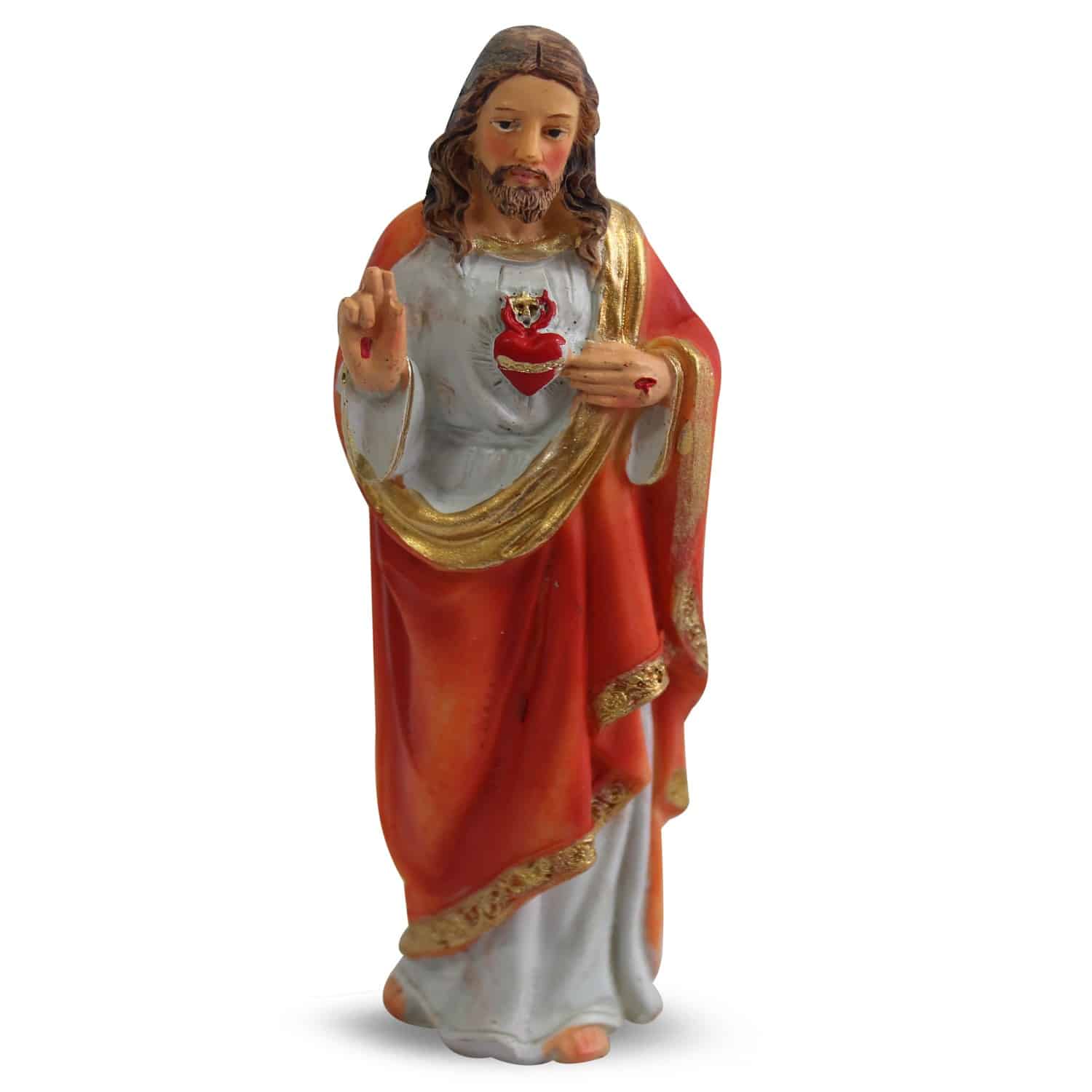 Statue des Heiligen Herzens Jesu (12 cm) unter Home & Living - Spirituelle Figuren - Christliche Figuren