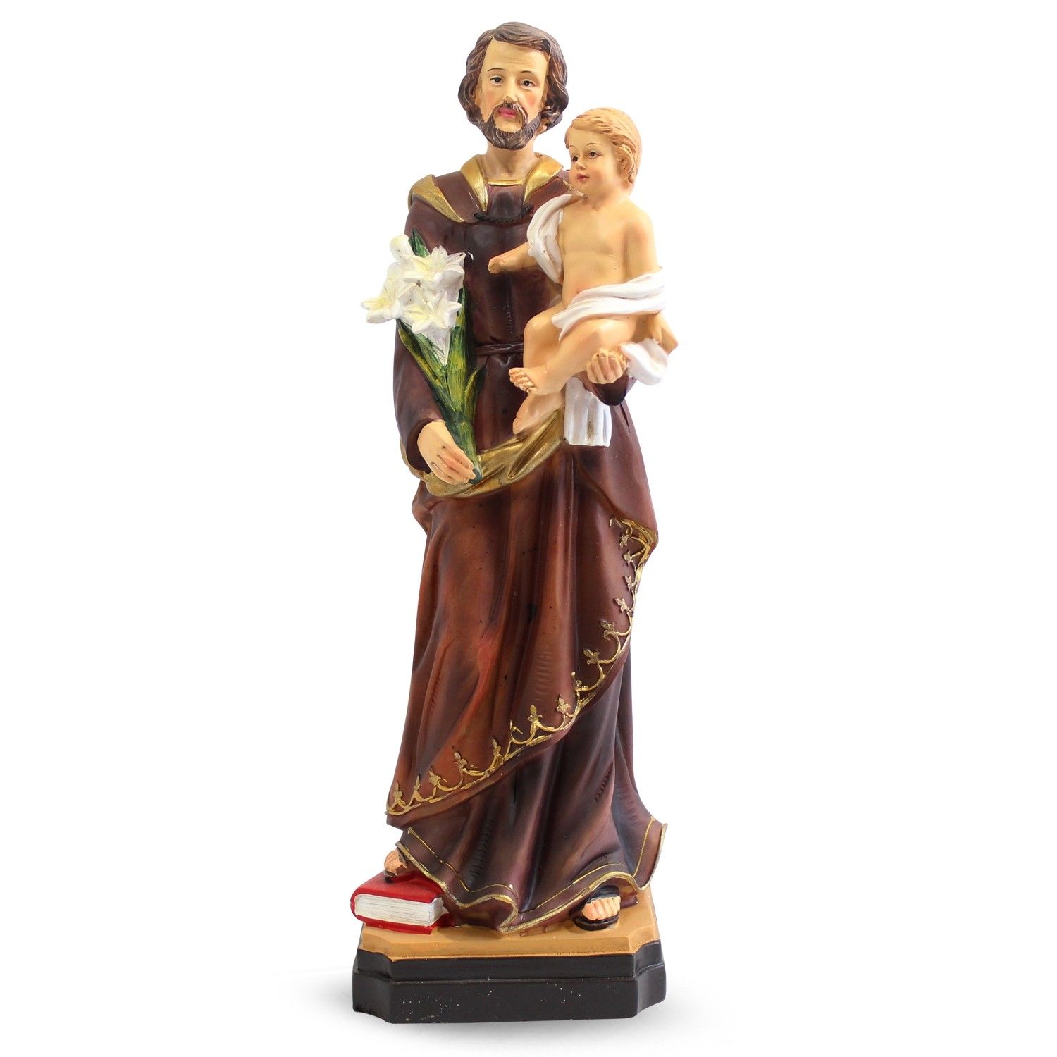 Statue Josefs mit Kind Jesu (30 cm)