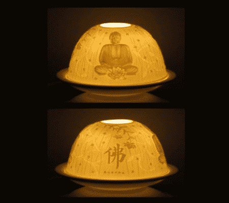 Stimmungslicht Porzellan Buddha unter Home & Living - Stimmungslichter - Stimmungslichter Porzellan - Home & Living - Stimmungslichter - Kerzenhalter