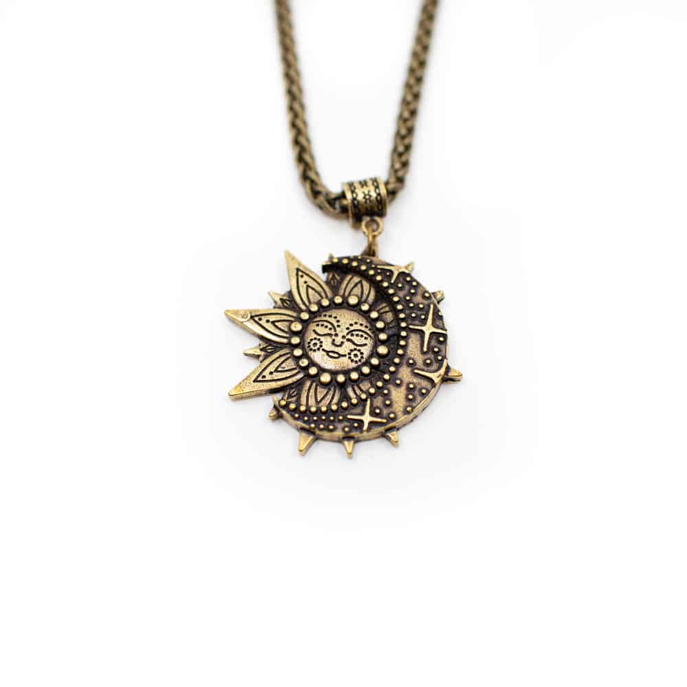 Talisman Solar und Himmlisch Halskette Goldfarben unter Schmuck - Gl?cksanh?nger - Talismane und Amulette - Schmuck - Tibetischer Schmuck - Tibetische Anh?nger