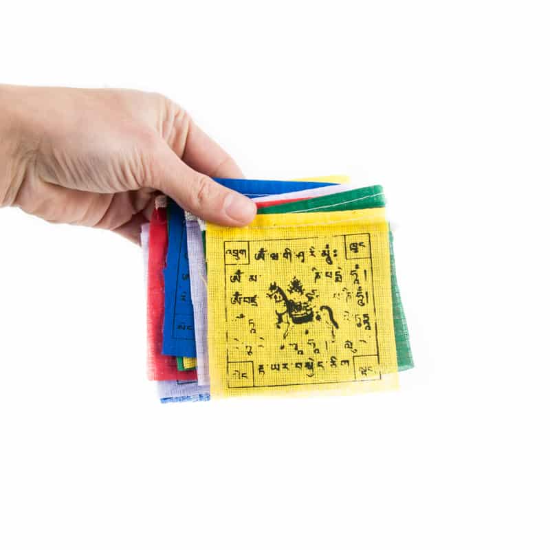 tibetische Schnurgebetsfahnen mit 10 Flaggen